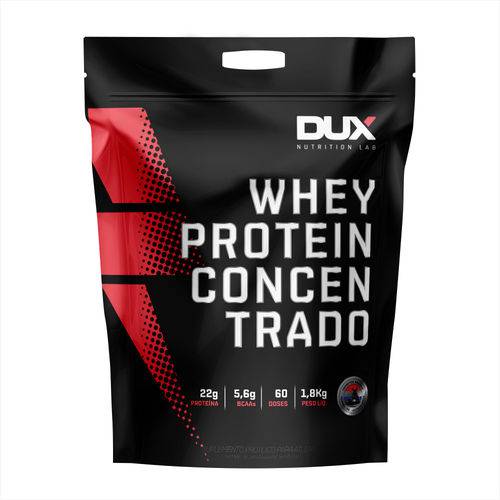 Whey Protein Concentrado - 1800g - Dux Nutrition Labs - Sabor Morango