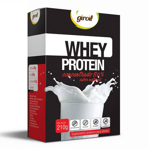 Whey Protein Concentrado Natural 210g - Giroil - Natural