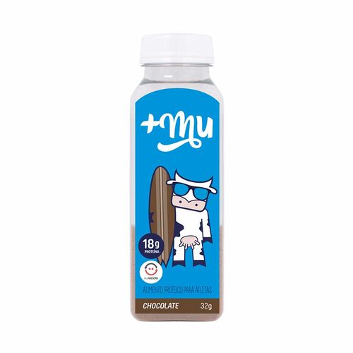Whey Protein Concentrado Sabor Chocolate - Mais Mu - Garrafinha 32g