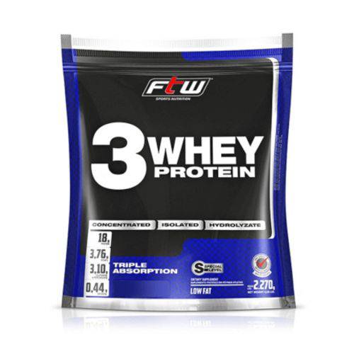 Whey 3 Protein Fitoway Ftw - Sabor Chocolate - 2270gr
