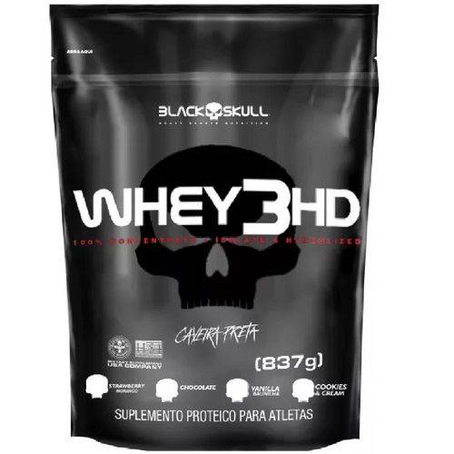 Whey Protein 3HD 837g Refil - Black Skull