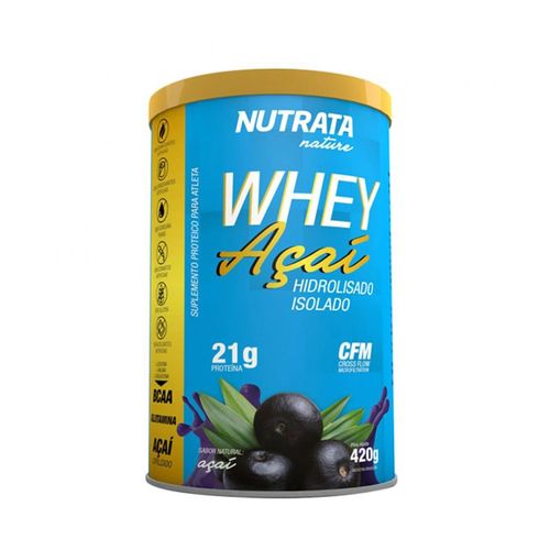 Whey Protein Hidrolisado e Isolado 100% Pure Açaí - Nutrata - 420g