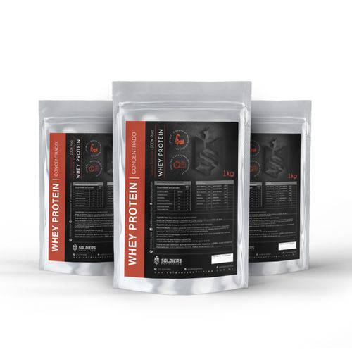 Whey Protein Importado - Puro - 3kg -Soldiers Nutrition