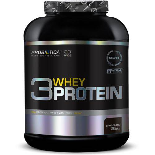 3 Whey Protein 2 Kg Chocolate - Probiotica