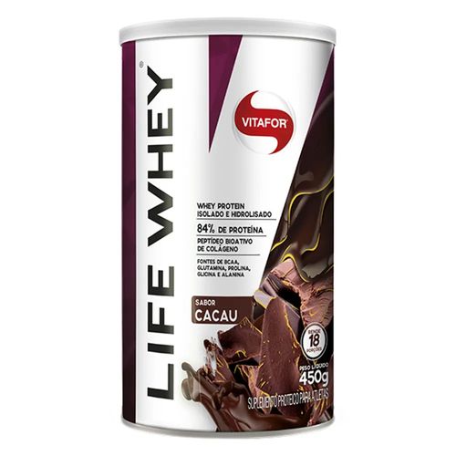 Whey Protein Life Whey Cacau - Vitafor - 450g