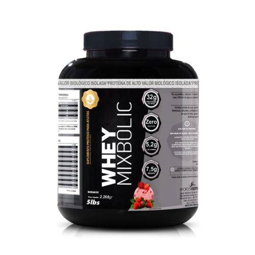 Whey Protein Mix Bolic 5Lbs - 2268g - Sports Nutrition - Morango