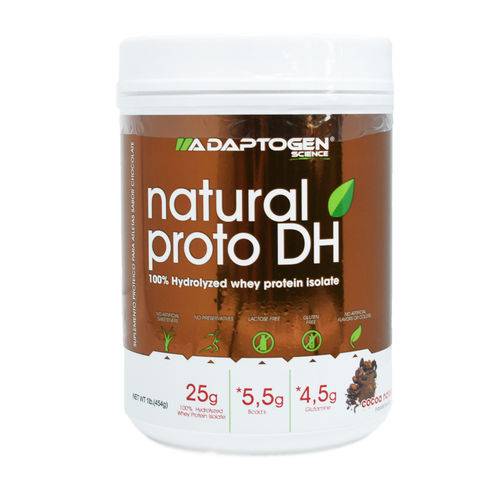 Whey Protein Natural Proto DH 454g Chocolate - Adaptogen