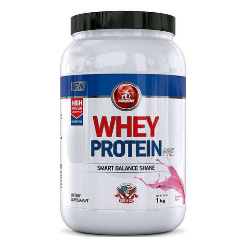Whey Protein Pre - Midway - 1Kg Morango