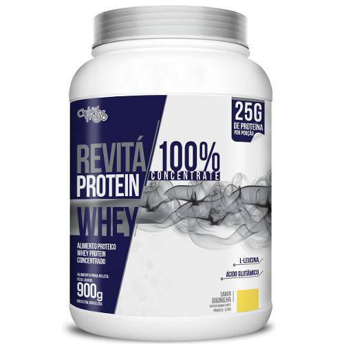 Whey Protein Revitá 100% Concentrate Baunilha 900g