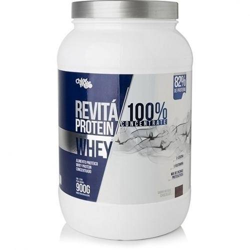 Whey Protein Revita 100 Concentrate Chocolate 900g Cha Mais