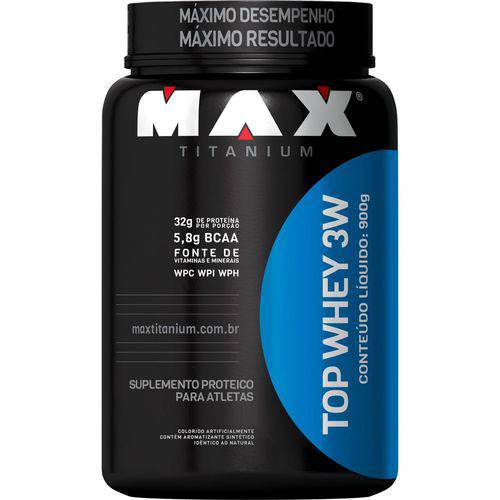 Whey Protein Top Whey 3w 900g Max Titanium - Sabores