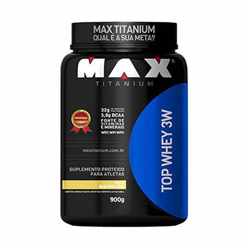 Whey Protein Top Whey 3w Baunilha 900g Max Titanium