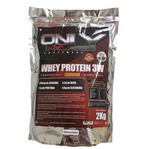 Whey Protein 3w 2 Kilos Only Pro Baunilha