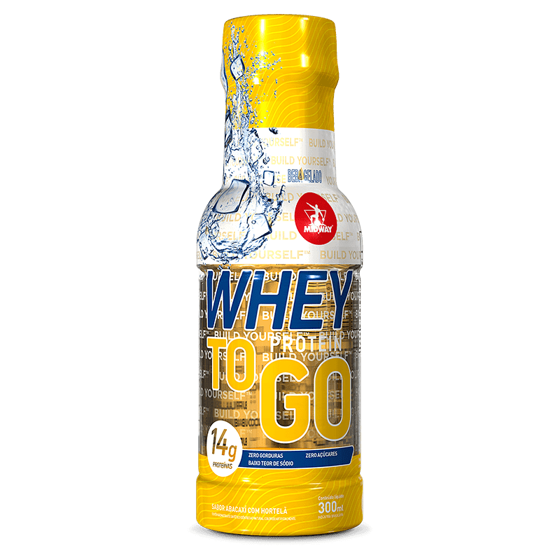 Whey TO GO (300ml) Midway -Abacaxi com Hortelã