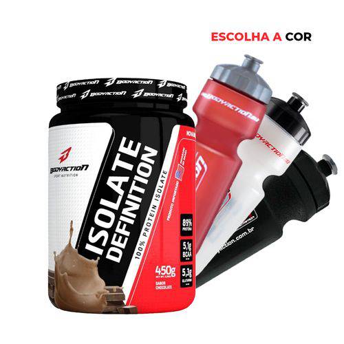 Whey/wey Protein Isolado 450g + Squeeze Body Action