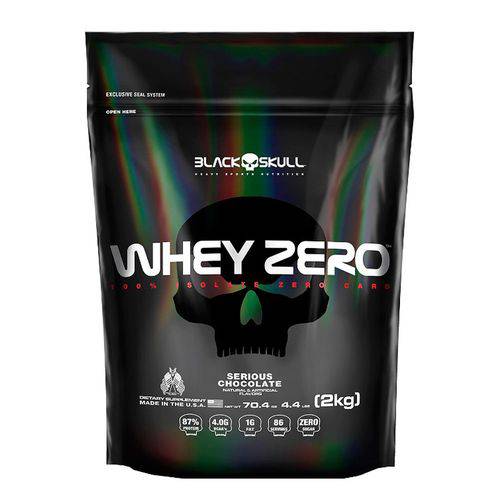 Whey Zero 4,4lbs Refil Black Skull Strawberry - Proteina