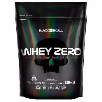 Whey Zero Refil - Black Skull Whey Zero Refil Baunilha 2kg - Black Skull