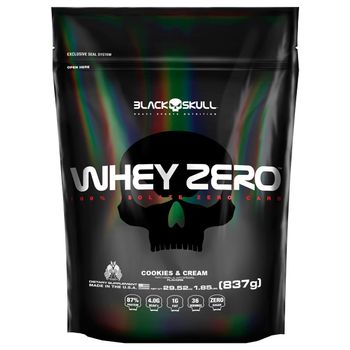 Whey Zero Refil - Black Skull Whey Zero Refil Cookies And Cream 837g - Black Skull