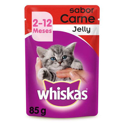 Whiskas Sachê Filhote Carne Jelly - 85g