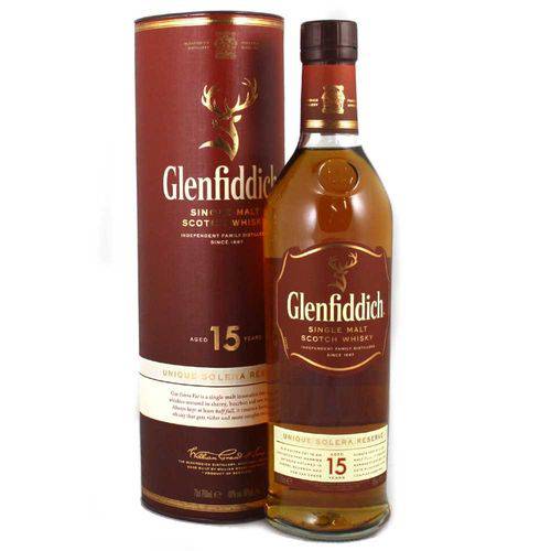Whisky Glenfiddich Single Malt 15 Anos 750ml