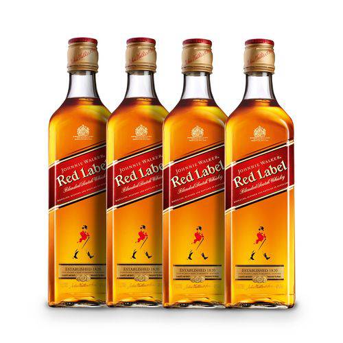 Whisky Johnnie Walker Red Label 4x 1000ml