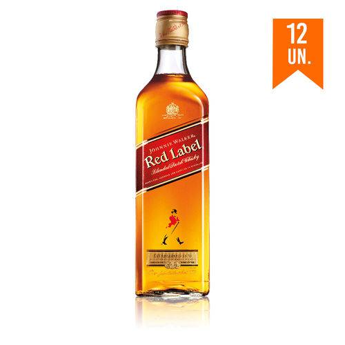 Whisky Johnnie Walker Red Label 750ml com 12un