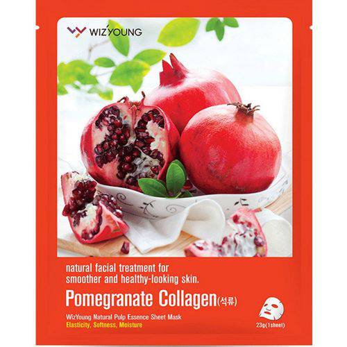 Wizyoung Pomegranate Collagen Essence Mask Pack