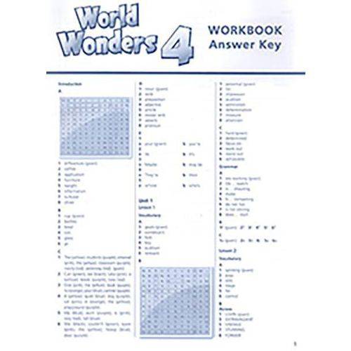 World Wonders 4 - Workbook With Answer Key