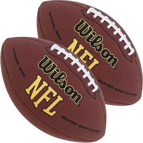 2x Bolas Futebol Americano WILSON NFL SUPER GRIP ULTRA - OFICIAL