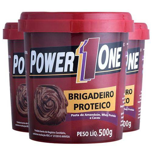 3x Combo Brigadeiro Proteico 1500g - Power 1 One