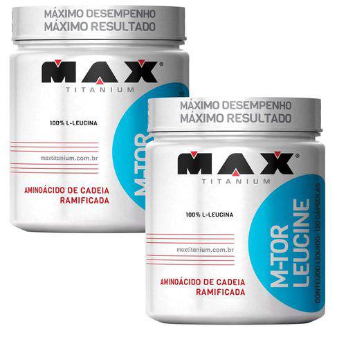 2x M-tor Leucine - Max Titanium - 120 Cápsulas Leucina Pura