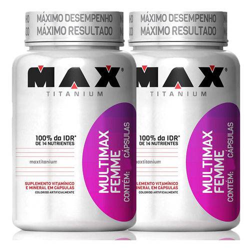 2X Multimax Femme Mutivitaminico 60 Caps Max Titanium
