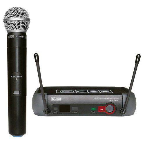 X888 - Microfone S/ Fio de Mão Uhf X 888 - Csr
