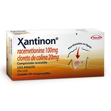 Xantinon Takeda 30 Comprimidos Revestidos