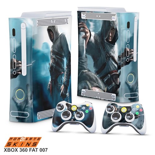 Xbox 360 Fat Skin - Assassins Creed Adesivo Brilhoso