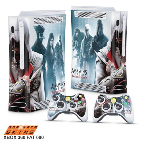 Xbox 360 Fat Skin - Assassins Creed Brotherwood #C Adesivo Brilhoso