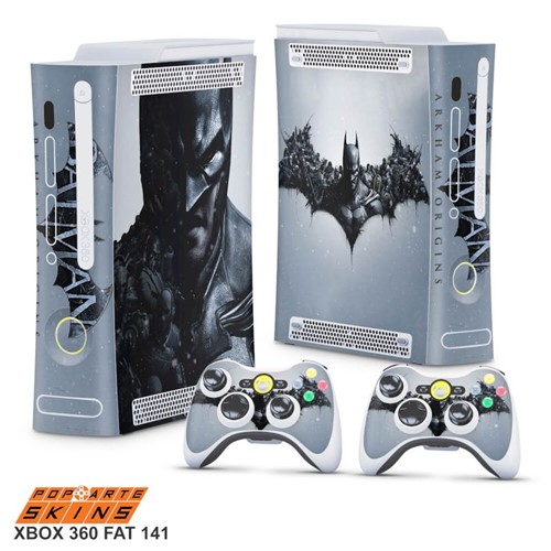 Xbox 360 Fat Skin - Batman Arkham Origins Adesivo Brilhoso