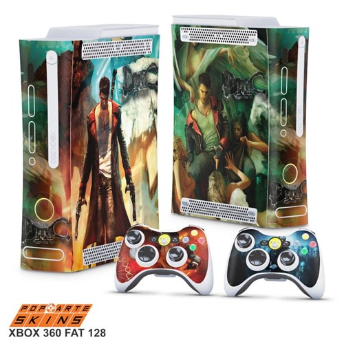 Xbox 360 Fat Skin - Devil May Cry 5 Adesivo Brilhoso
