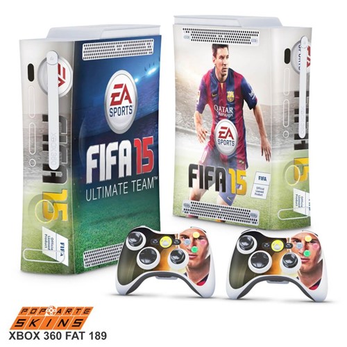 Xbox 360 Fat Skin - FIFA 15 Adesivo Brilhoso