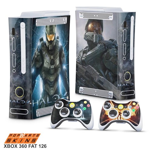 Xbox 360 Fat Skin - Halo 4 Adesivo Brilhoso
