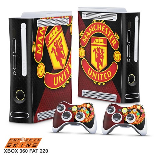 Xbox 360 Fat Skin - Manchester United Adesivo Brilhoso