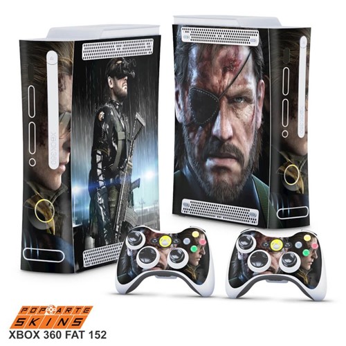 Xbox 360 Fat Skin - Metal Gear Solid V Adesivo Brilhoso