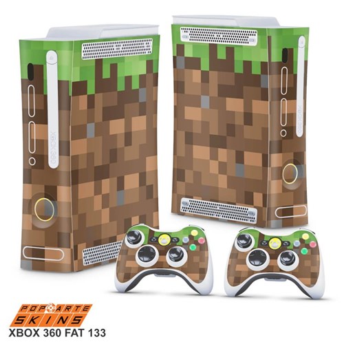 Xbox 360 Fat Skin - Minecraft Adesivo Brilhoso