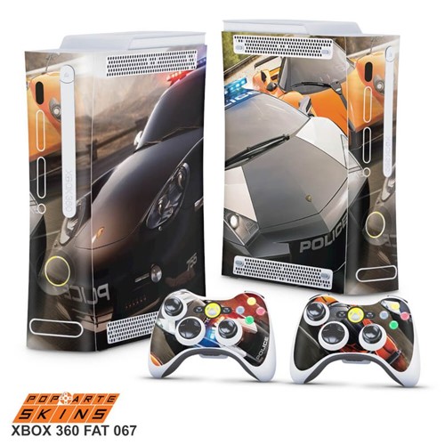 Xbox 360 Fat Skin - Need For Speed Adesivo Brilhoso