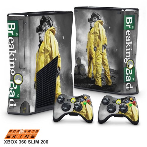 Xbox 360 Slim Skin - Breaking Bad Adesivo Brilhoso