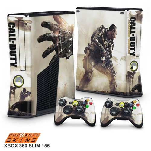 Xbox 360 Slim Skin - Call Of Duty Modern Warfare Adesivo Brilhoso
