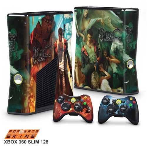 Xbox 360 Slim Skin - Devil May Cry 5 Adesivo Brilhoso
