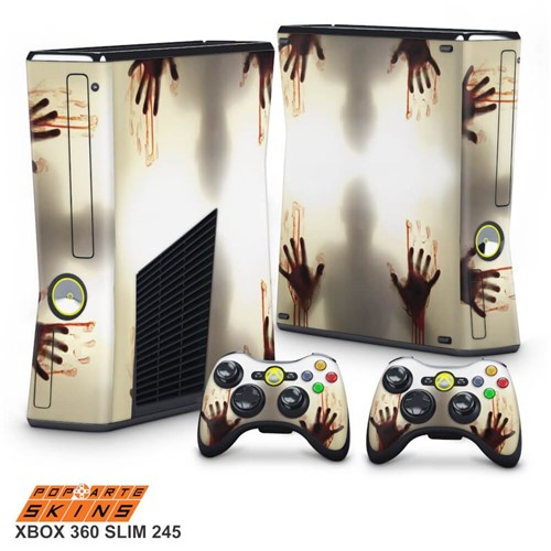 Xbox 360 Slim Skin - Fear The Walking Dead Adesivo Brilhoso