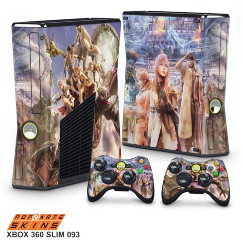Xbox 360 Slim Skin - Final Fantasy XIII #B Adesivo Brilhoso