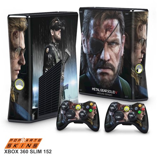 Xbox 360 Slim Skin - Metal Gear Solid V Adesivo Brilhoso